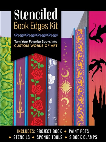 Stenciled Book Edges Kit: Turn Your Favorite Books into Custom Works of Art
