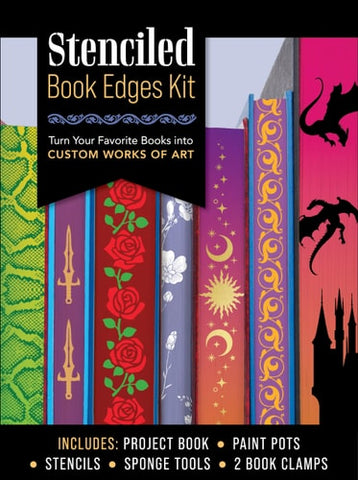 Stenciled Book Edges Kit: Turn Your Favorite Books into Custom Works of Art