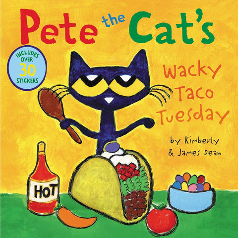 Pete the Cat's Wacky Taco Tuesday: Includes Over 30 Stickers!