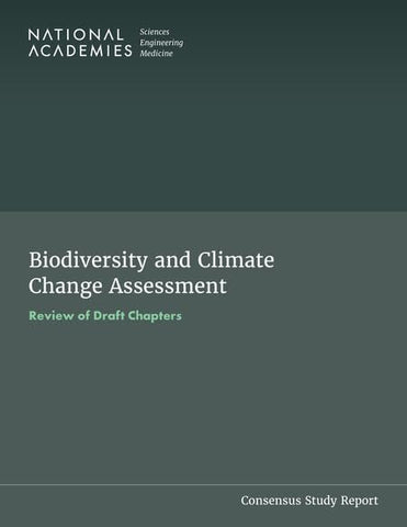Biodiversity and Climate Change Assessment Review of Draft Chapters