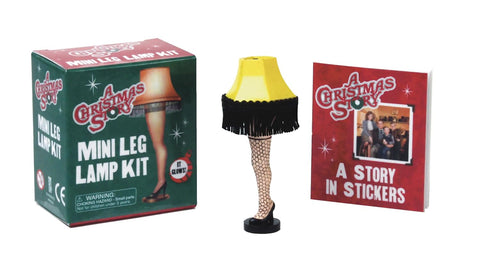 Christmas Story Mini Leg Lamp Kit [With Replica of Leg Lamp and Sticker Book and Battery]