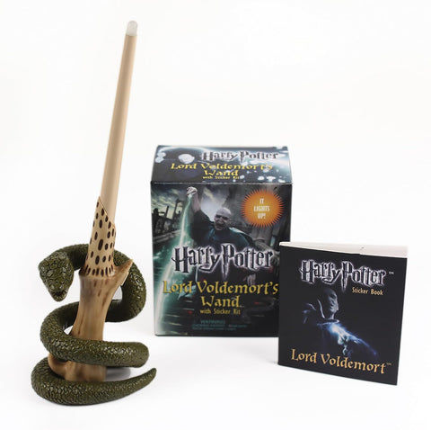 Harry Potter Lord Voldemort's Wand with Sticker Kit [With Book(s) and 8-Inch Light-Up Replica of Lord Voldemort's Wand and Battery]