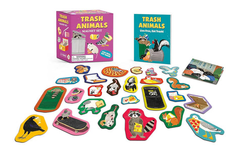Trash Animals Magnet Set: Live Free, Eat Trash!
