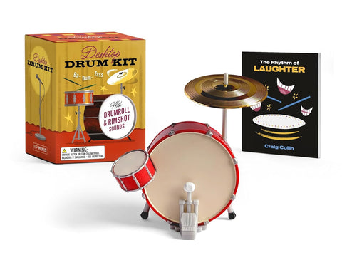 Desktop Drum Kit: With Drumroll and Rimshot Sounds! [With Battery]