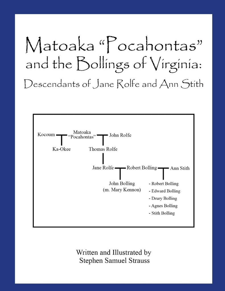 Matoaka &quot;Pocahontas&quot; and the Bollings of Virginia Descendants of Jane Rolfe and Ann Stith