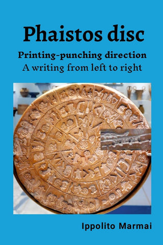 Phaistos disc. Printing-punching direction A writing from left to right