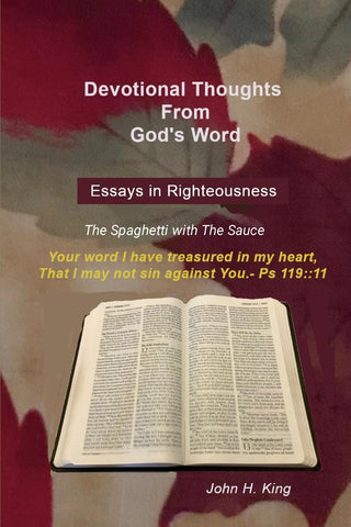 Essays in God's Righteousness The Spaghetti and The Sauce
