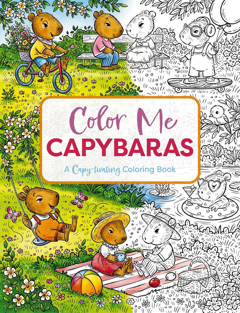 Color Me Capybaras: A Capy-Tivating Coloring Book