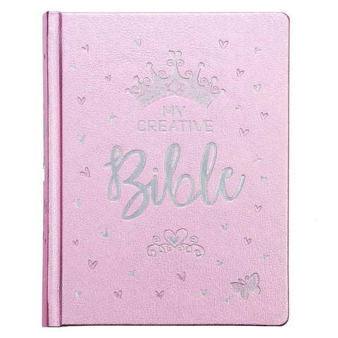 ESV My Creative Bible for Girls Faux Leather Hc, Pink Glitter