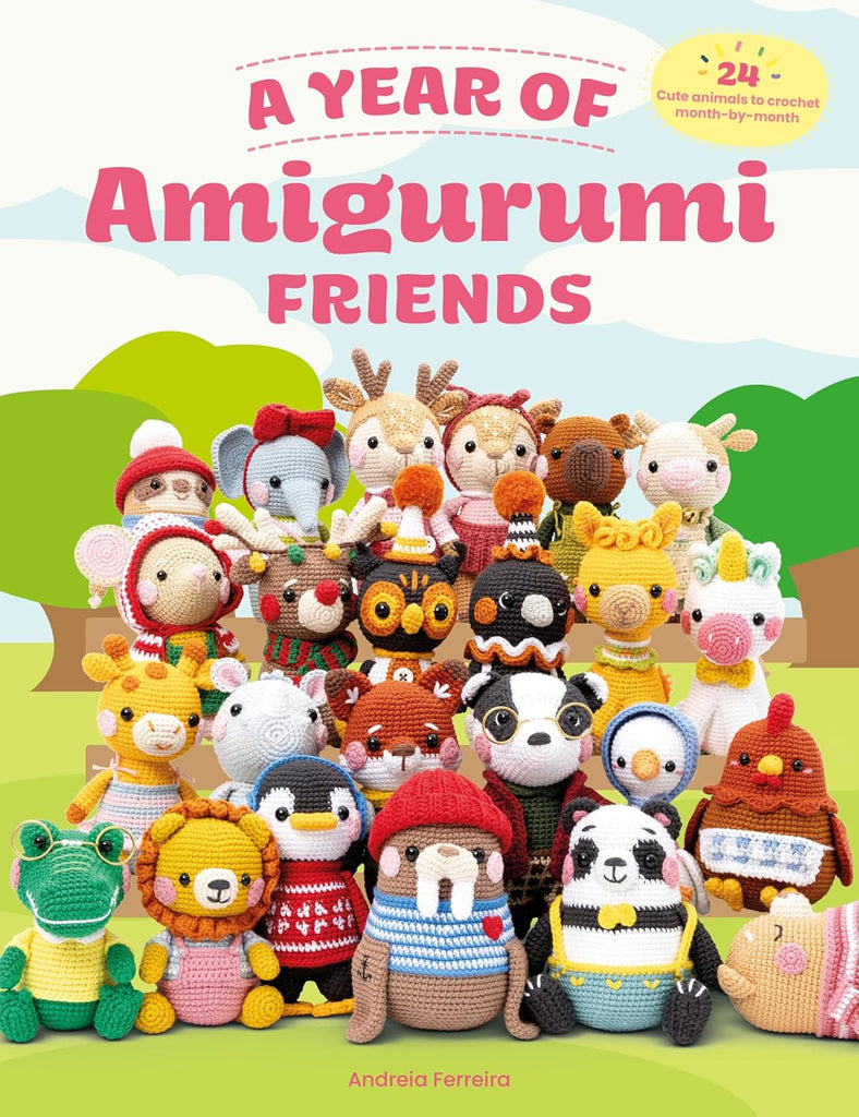 Year of Amigurumi Friends 24 Cute Animals to Crochet Month-By-Month