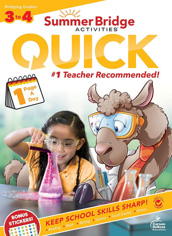 Summer Bridge Activities(r) Quick, Grades 3 - 4