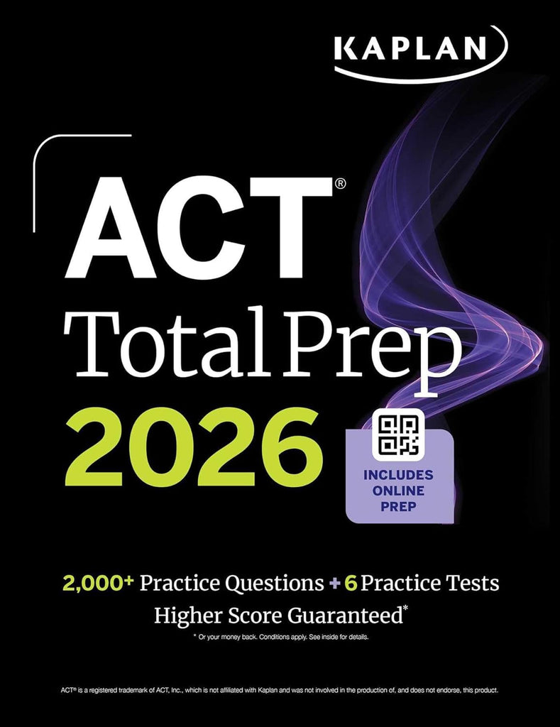 ACT Total Prep 2026 Includes 6 Full Length Tests, 2,000+ Practice Questions + Online Access to a 500+ Question Bank & Video Tutorials