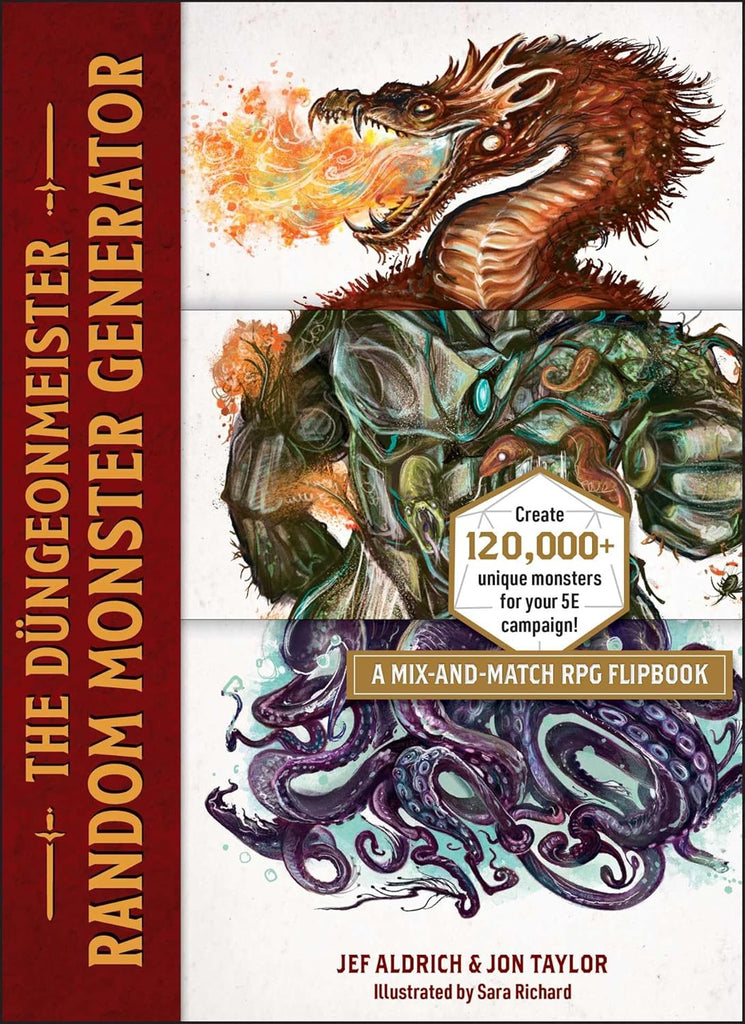 Dungeonmeister Random Monster Generator: A Mix-And-Match RPG Flipbook
