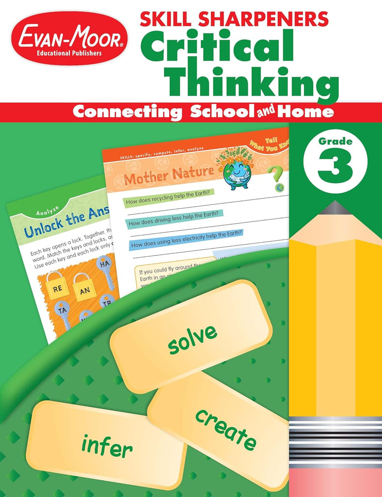 Skill Sharpeners: Critical Thinking, Grade 3 Workbook