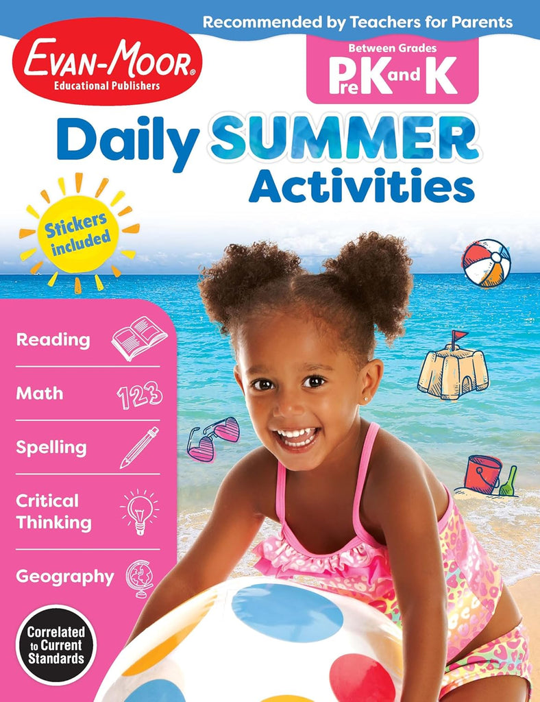 Daily Summer Activities: Between Prek and Kindergarten, Prek - K Workbook