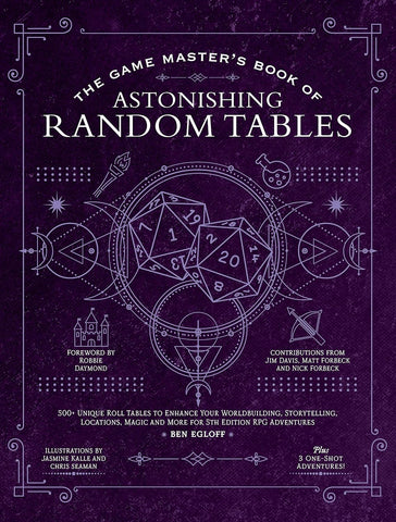 Game Master's Book of Astonishing Random Tables: 300+ Unique Roll Tables to Enhance Your Worldbuilding, Storytelling, Locations, Magic and More for 5t