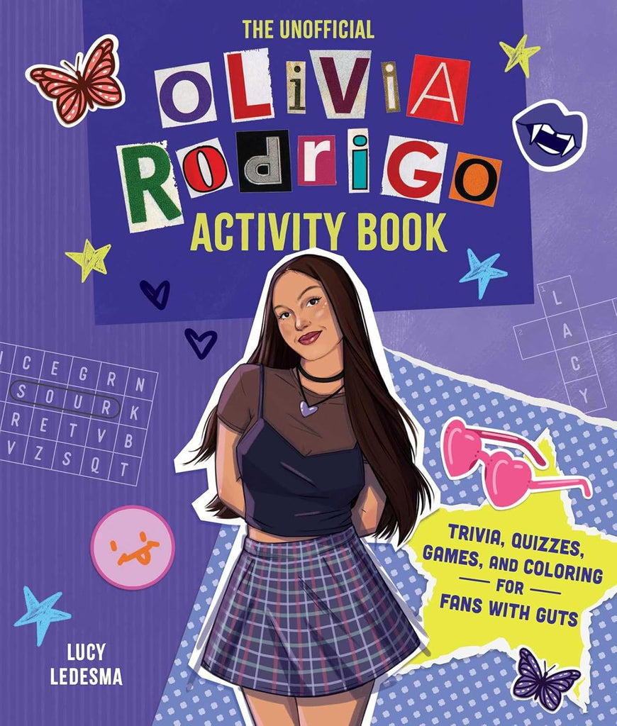 Unofficial Olivia Rodrigo Activity Book Trivia, Quizzes, Games, and Coloring for Fans with Guts