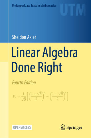 Linear Algebra Done Right (Fourth 2024)