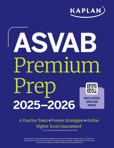 ASVAB Prep Plus 2025-2026 (Kaplan Test Prep)