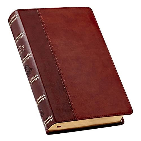 KJV Giant Print Lux-Leather 2-Tone Brown