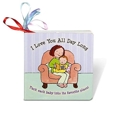 Melissa & Doug Children's Book - I Love You All Day Long (board Book With 5 Play Tags To Tuck Into Pockets)